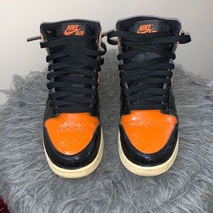 Jordan Women's Shoes Black and Orange